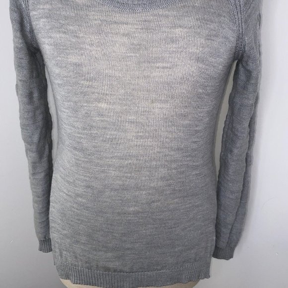 Smartwool Women Gray Sweater Medium Round Neck Long Sleeve Pull over Side Slit - Picture 2 of 7